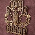 Pure Brass Dashavatar Wall Hanging with Tirupati Balaji 20"x21.5" | Vishnu's 10 Avatars | Divine Blessings & Prosperity | Intricate Carvings | Spiritual Decor